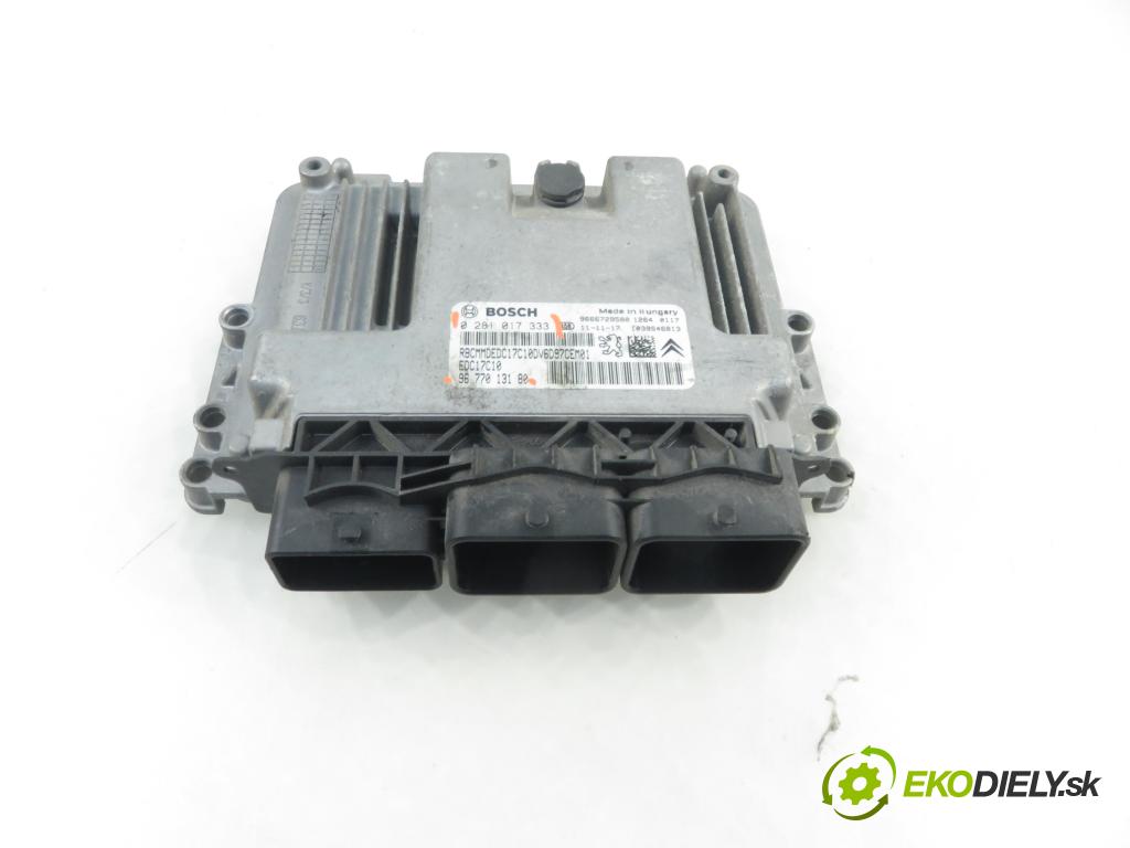 PEUGEOT 207 SW (WK_) KOMBI 2011 68,00 1.6 HDi 8V 92 - 9HP (DV6DTED) 1560,00 Riadiaca jednotka Motor 0281017333 ; 9677013180