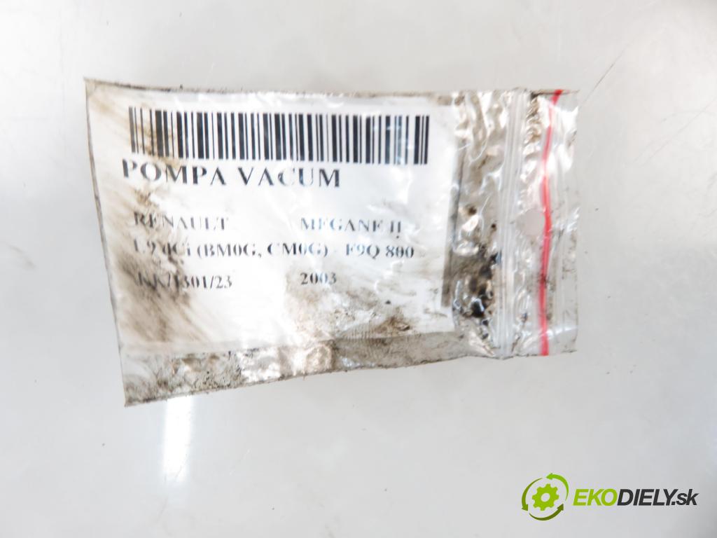RENAULT MEGANE II (BM0/1_, CM0/1_) HB 2003 88,00 1.9 dCi 120 - F9Q 800 1870,00 pumpa vakuová D163123491