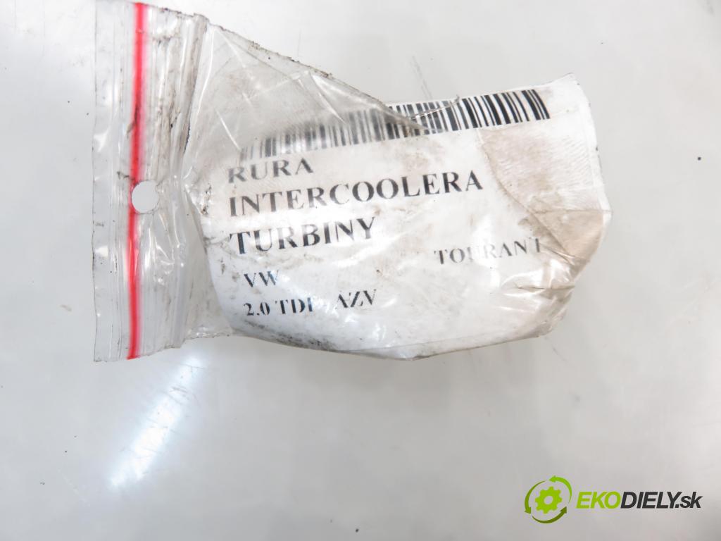 VW TOURAN (1T1, 1T2) MINIVAN 2004 100,00 2.0 TDI PD 16V 136 - AZV 1968,00 Rúra intercoolera turba 1K0145762L ; 1k0145770d ; 1k0145838d