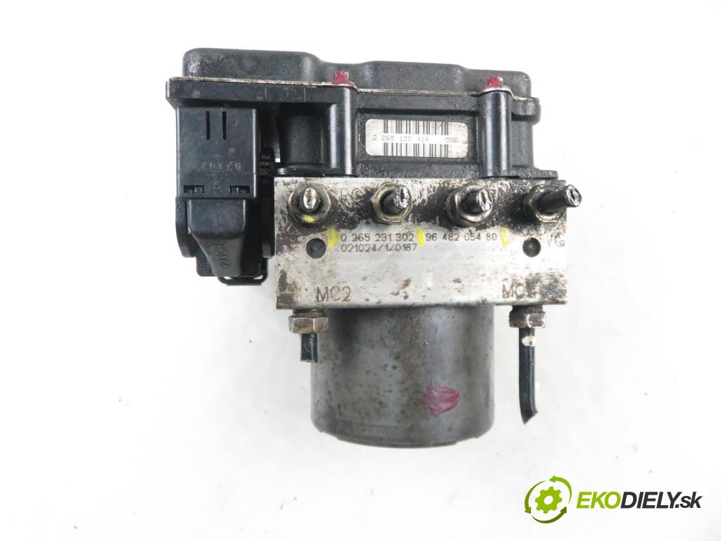 PEUGEOT 307 (3A/C) HB 2003 50,00 1.4 HDi - 8HZ (DV4TD) 1398,00 Pumpa ABS 0265800301 ; 9648265480 ; 0265231302 (Pumpy ABS)