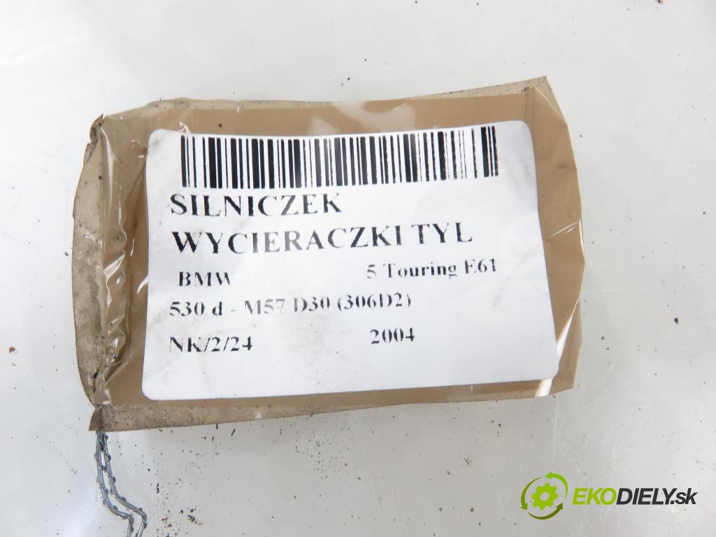 BMW 5 Touring (E61) KOMBI 2004 0,00 530 d - M57 D30 (306D2) 2993,00 Motorček stierače zadné 7061367 ; 1397020059 ; 0390201597