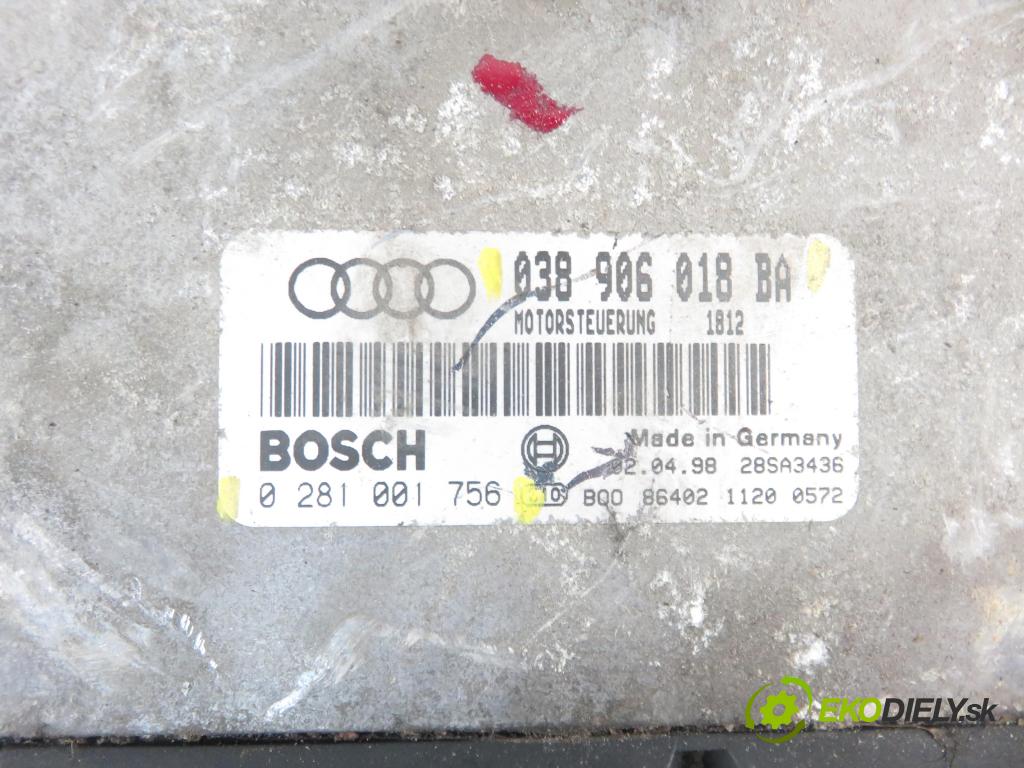 AUDI A3 (8L1) HB 1998 81,00 1.9 TDI 110 - AHF 1896,00 řídící jednotka motora 038906018BA ; 0281001756