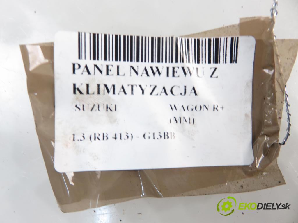 SUZUKI WAGON R+ (MM) MINIVAN 2001 56,00 1.3 (RB 413) - G13BB 1298,00 Panel kúrenia KLIMATIZACE: