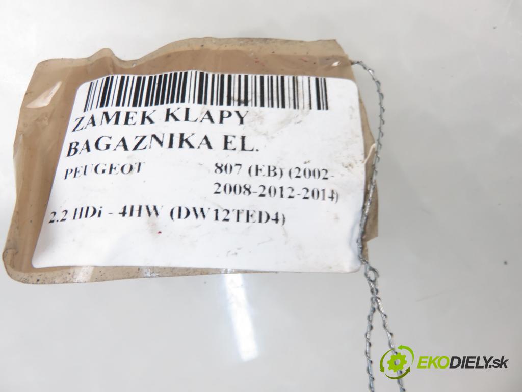 PEUGEOT 807 (EB_) MINIVAN 2006 94,00 2.2 HDi - 4HW (DW12TED4) 2179,00 zámok dveří kufr EL. 9646091580