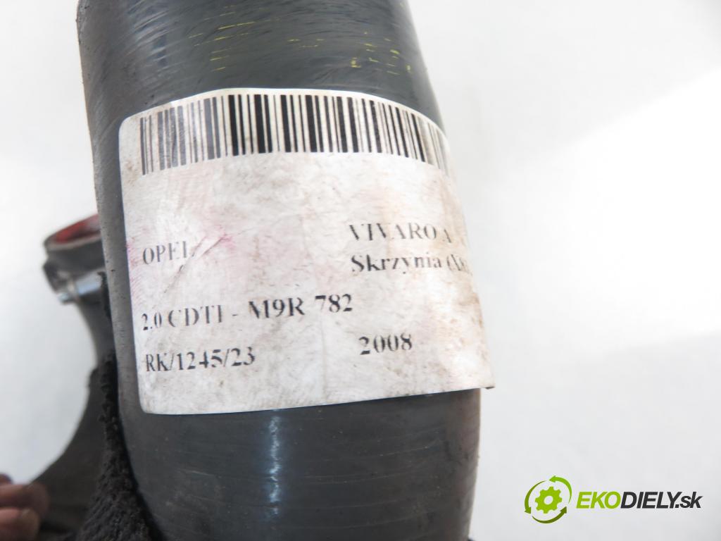 OPEL VIVARO A Skrzynia (X83) FURGON 2008 66,00 2.0 CDTI 90 - M9R 782 1995,00 Rúra intercoolera turba