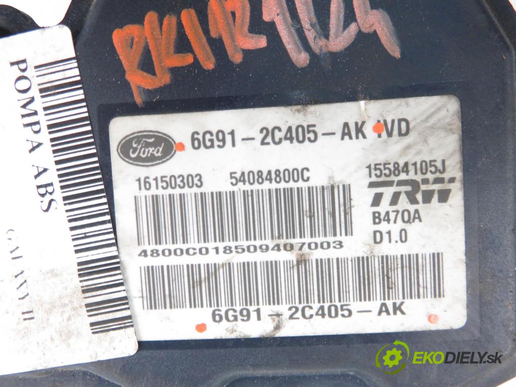 FORD GALAXY (WA6) MINIVAN 2007 96,00 2.0 TDCi - AZWA 1997,00 Pumpa ABS 6G912C405AK (Pumpy ABS)