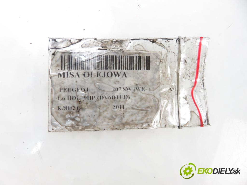 PEUGEOT 207 SW (WK_) KOMBI 2011 68,00 1.6 HDi 8V 92 - 9HP (DV6DTED) 1560,00 Vaňa olejová  (Olejové vane)