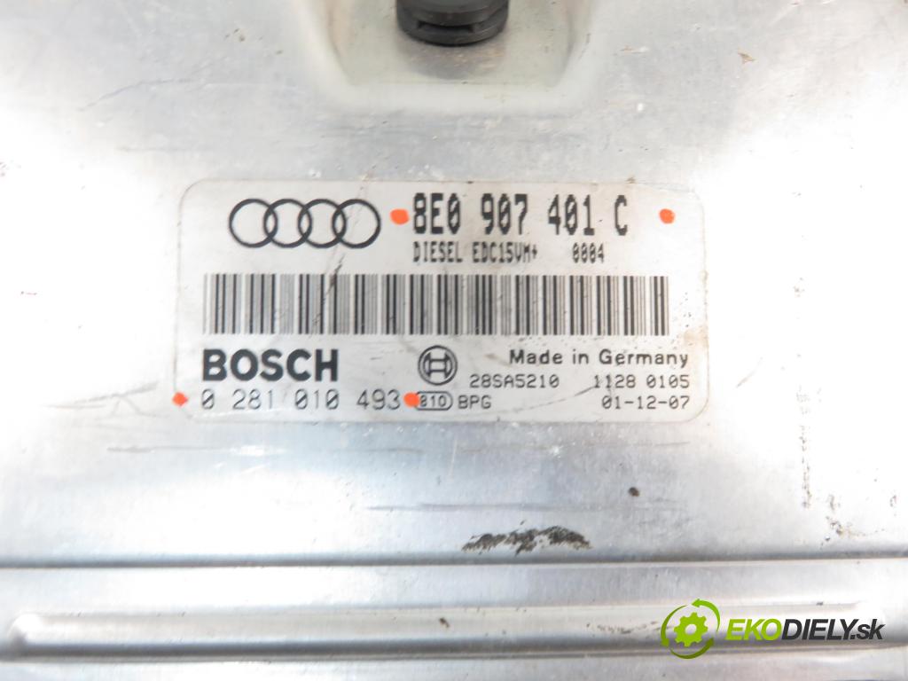 AUDI A4 Avant (8E5, B6) KOMBI 2002 132,00 2.5 TDI quattro - AKE 2496,00 řídící jednotka motora 8E0907401C ; 0281010493