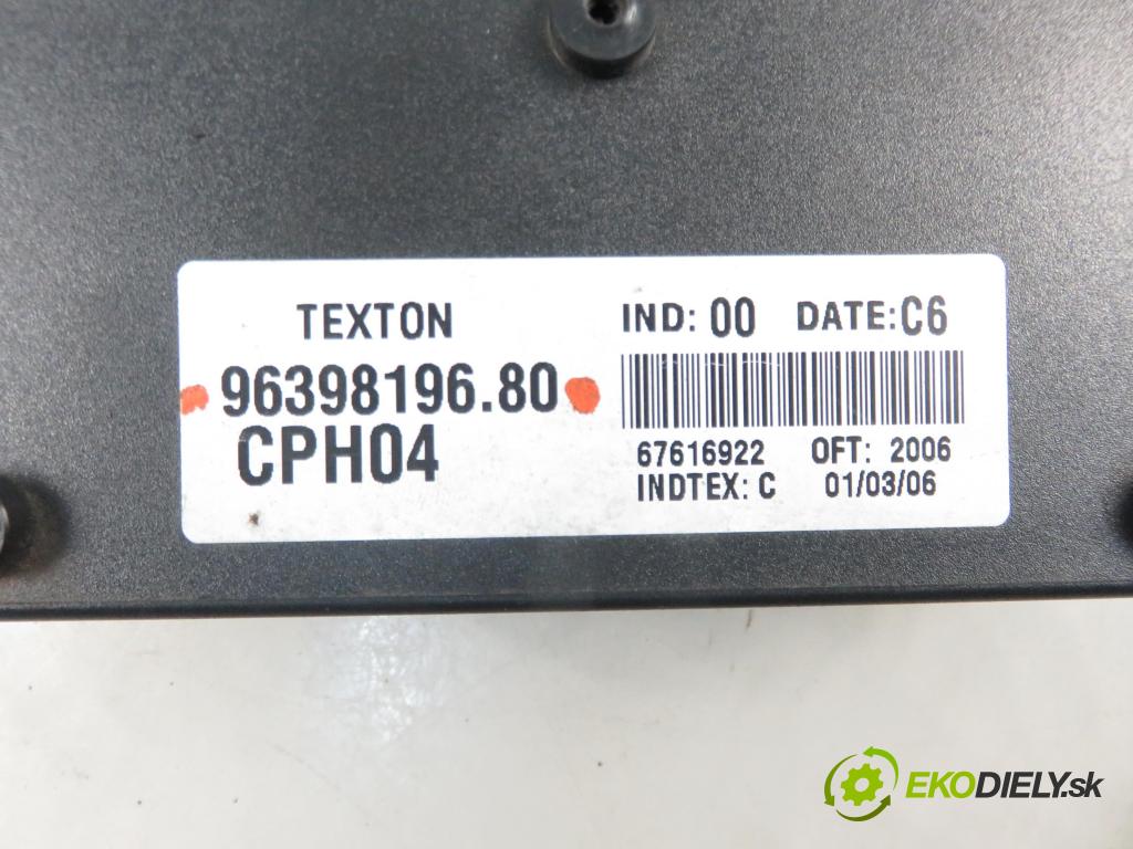 PEUGEOT EXPERT (224) FURGON 2006 69,00 2.0 HDi - RHX (DW10BTED) 1997,00 MODUL komfortu 9639819680