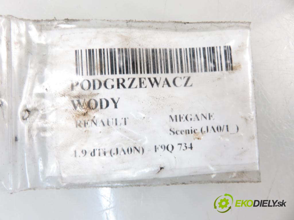RENAULT MEGANE Scenic (JA0/1_) MINIVAN 1998 72,00 1.9 dTi (JA0N) - F9Q 734 1870,00 vody 0359211 ; 0359311 (Ohřívání, ventilace)