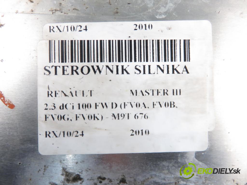 RENAULT MASTER III Skrzynia (FV) FURGON 2010 74,00 2.3 dCi 100 FWD - M9T 676 2298,00 Riadiaca jednotka Motor 0281017341 ; 237100899r