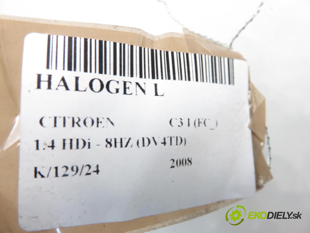 CITROEN C3 I (FC_) HB 2008 50,00 1.4 HDi - 8HZ (DV4TD) 1398,00 hmlové svetlo, hmlovka L 9648947780