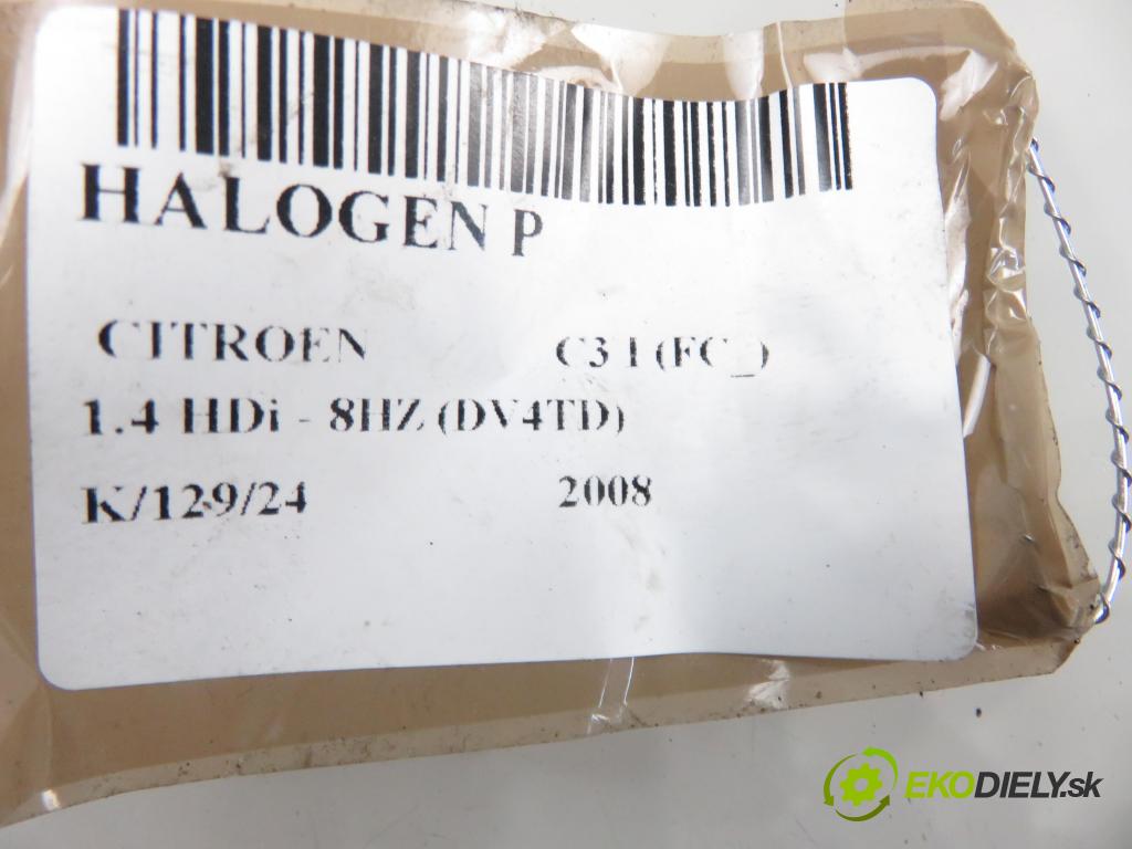 CITROEN C3 I (FC_) HB 2008 50,00 1.4 HDi - 8HZ (DV4TD) 1398,00 hmlové svetlo, hmlovka P 9648947780