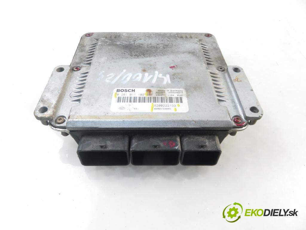 RENAULT SCENIC I (JA0/1_) HB 2003 75,00 1.9 dCi 102 - F9Q 732 1870,00 řídící jednotka motora 8200153945 ; 8200222133 ; 0281011102