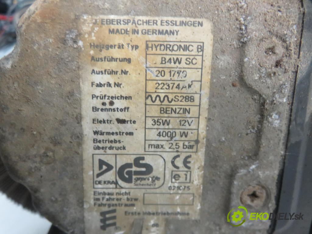 VOLVO V40 Kombi (645) KOMBI 1999 90,00 1.8 122 - B 4184 S2 1783,00 Webasto B4WSC (Webasto ohřívače)