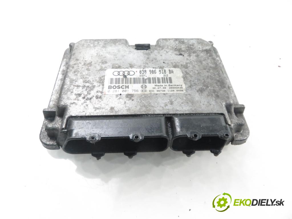 AUDI A3 (8L1) HB 1998 66,00 1.9 TDI 90 - ALH 1896,00 řídící jednotka motora 038906018BA ; 0281001756