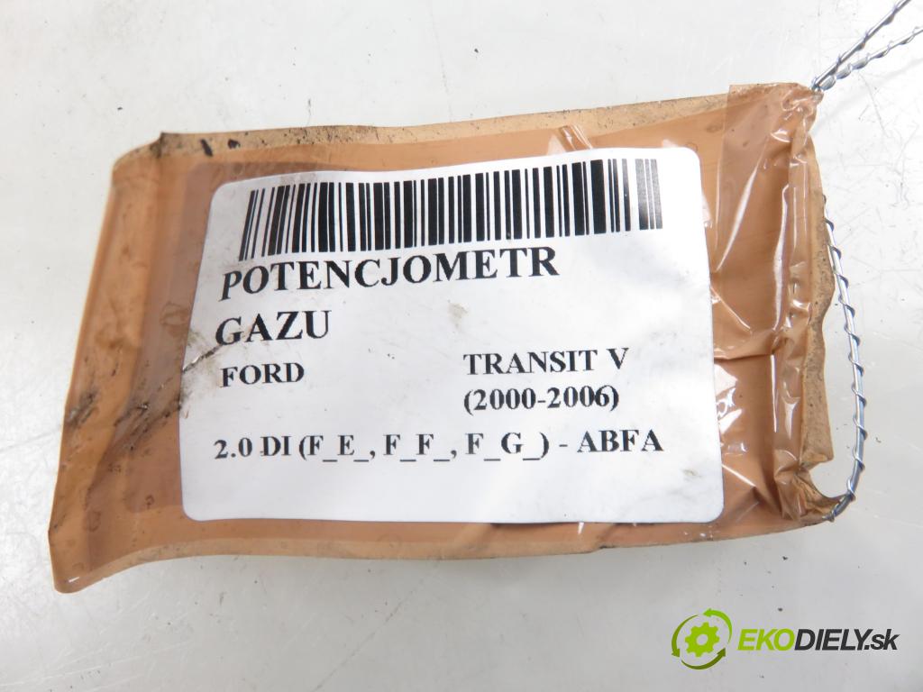 FORD TRANSIT TOURNEO Autobus (FC_ _) BUS 2001 74,00 2.0 DI 100 - ABFA 1998,00 Potenciometer plynového pedálu YC159F836BC (Pedále)