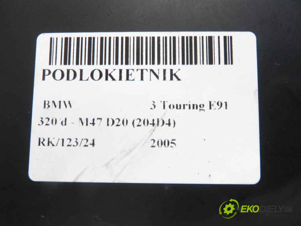BMW 3 Touring (E91) KOMBI 2005 120,00 2.0 320 d 163 - M47 D20 (204D4) 1995,00 Lakťová opierka