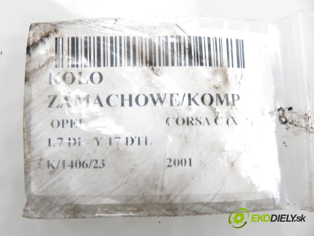 OPEL CORSA C (X01) HB 2001 48,00 1.7 DI - Y 17 DTL 1686,00 Koleso zotrvačník 244234590 ; 905784920 ; 8972280420
