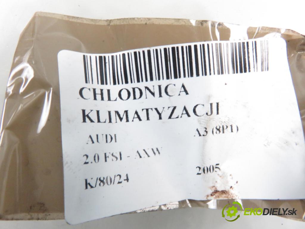 AUDI A3 (8P1) HB 2005 110,00 2.0 FSI 150 - AXW 1984,00 chladič klimatizácie 1K0820411B (Chladiče klimatizácie)
