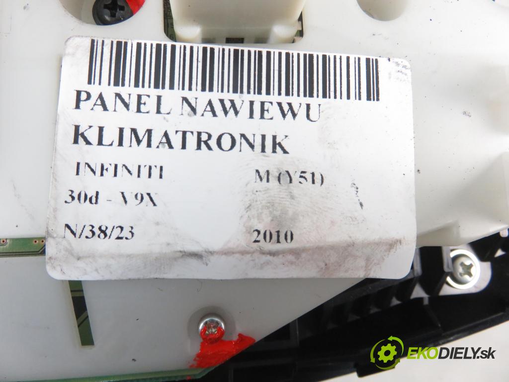 INFINITI M (Y51) SEDAN 2010 175,00 3.0d V6 238 - V9X 2993,00 Panel kúrenia KLIMATRONIK 283951MK3B ; 283951mk3b