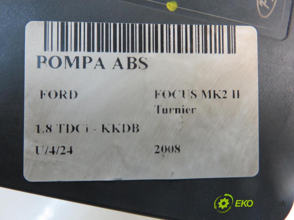FORD FOCUS II Turnier (DA_, FFS, DS) KOMBI 2008 85,00 1.8 TDCi - KKDB 1753,00 Pumpa ABS 10096001723 ; 28560004033 ; 8M512C405AA (Pumpy ABS)