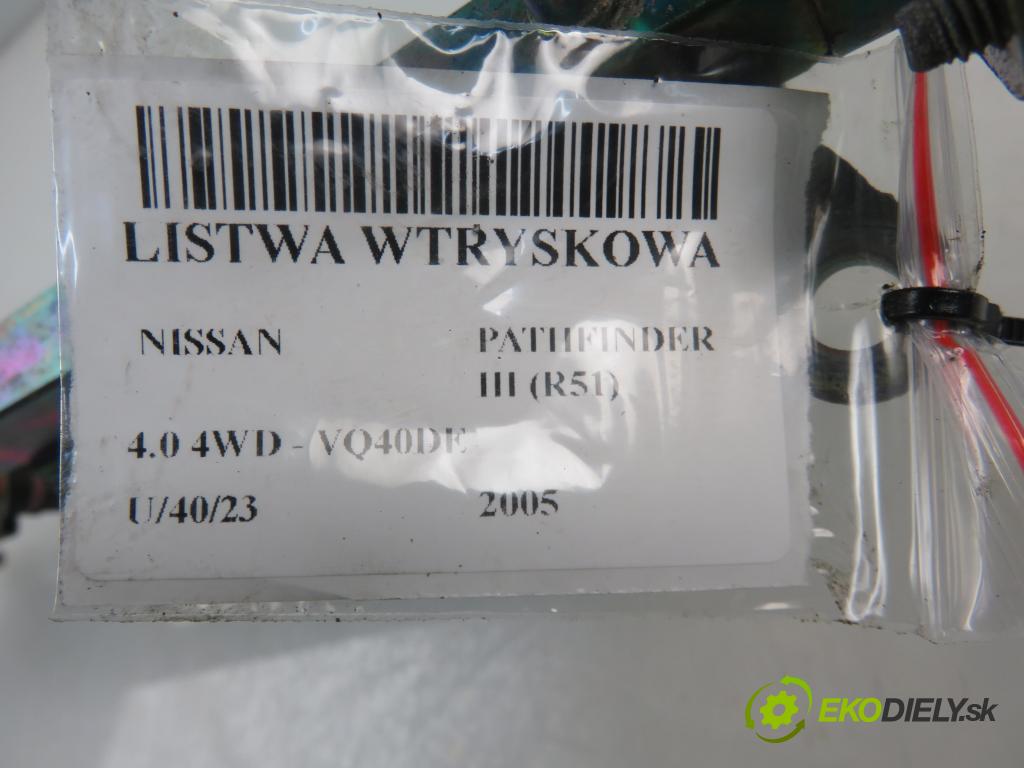 NISSAN PATHFINDER III (R51) SUV 2005 198,00 4.0 4WD 269 - VQ40DE 3954,00 Lišta vstrekovacia 0280158007 (Vstrekovacie lišty)