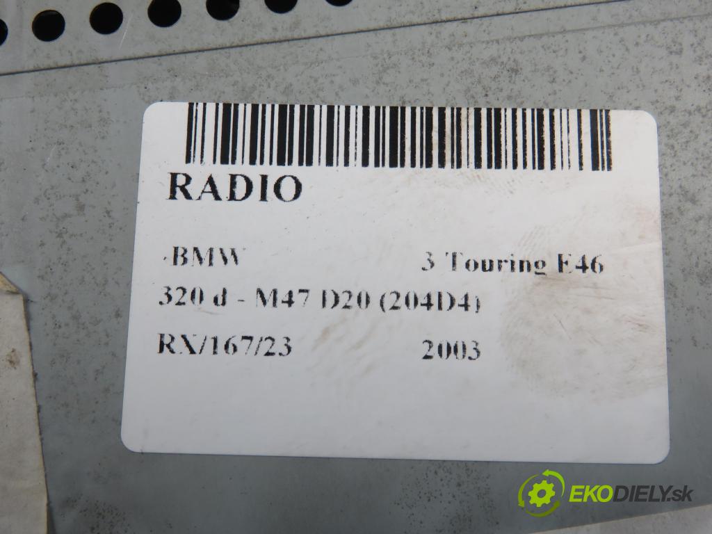 BMW 3 Touring (E46) KOMBI 2003 110,00 320 d 150 - M47 D20 (204D4) 1995,00 RADIO Modul 6923175