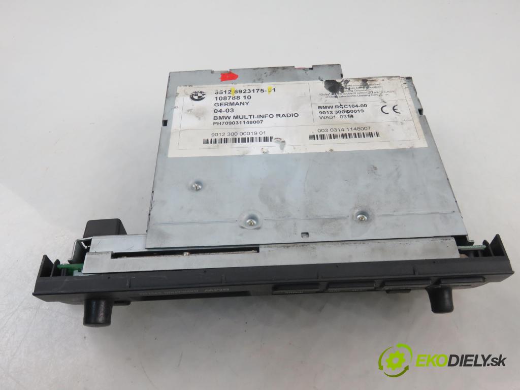 BMW 3 Touring (E46) KOMBI 2003 110,00 320 d 150 - M47 D20 (204D4) 1995,00 RADIO Modul 6923175