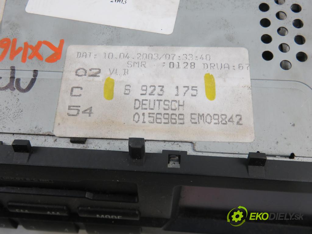 BMW 3 Touring (E46) KOMBI 2003 110,00 320 d 150 - M47 D20 (204D4) 1995,00 RADIO Modul 6923175