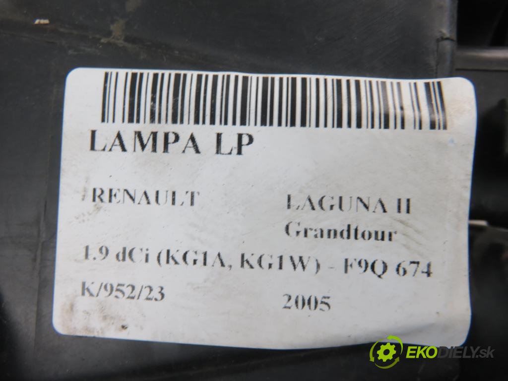 RENAULT LAGUNA II Grandtour (KG0/1_) KOMBI 2005 0,00 1.9 dCi (KG1A, KG1W) - F9Q 674 1870,00 Svetlo LP 7701061670