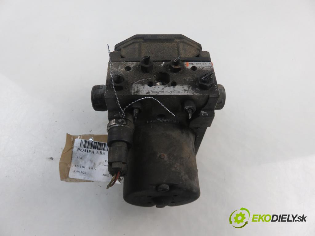 VW PASSAT B5.5 (3B3) SEDAN 2002 96,00 1.9 TDI - AWX 1896,00 Pumpa ABS 0265950055 ; 4B0614517G (Pumpy ABS)