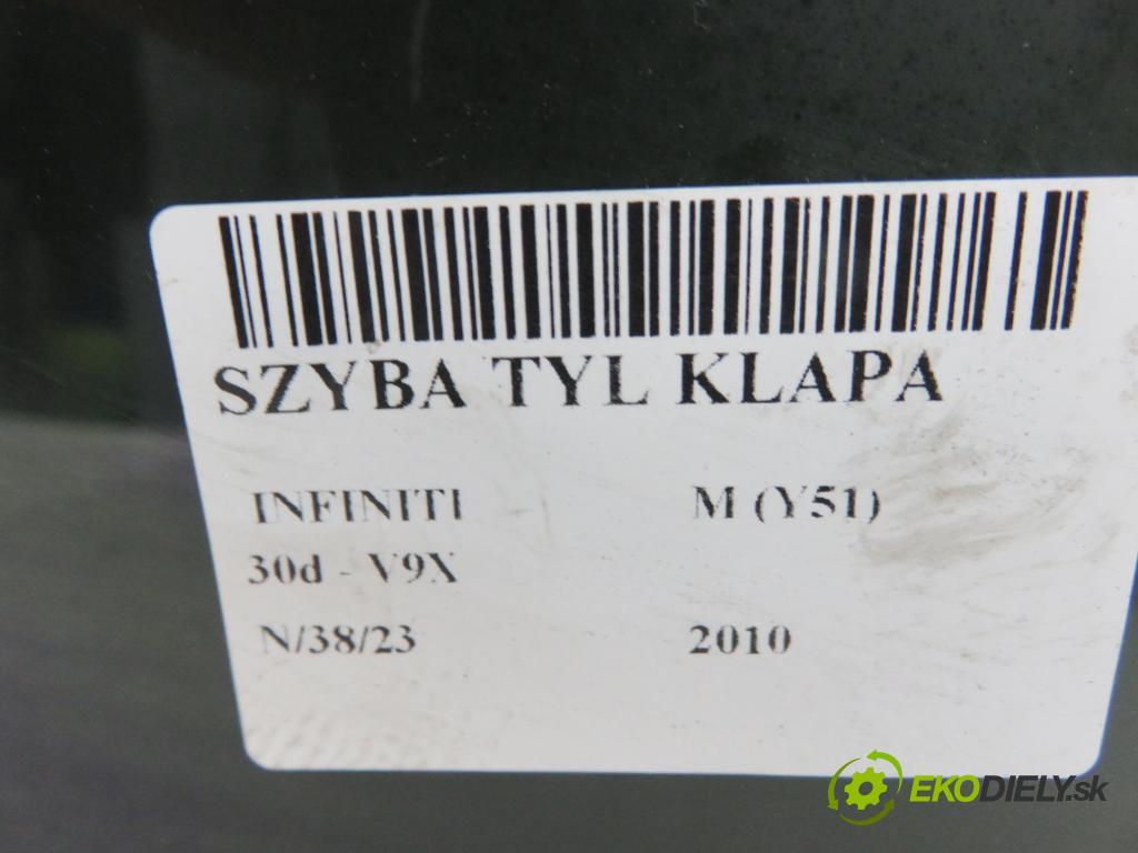 INFINITI M (Y51) SEDAN 2010 175,00 3.0d V6 238 - V9X 2993,00 okno zadní část SEDAN