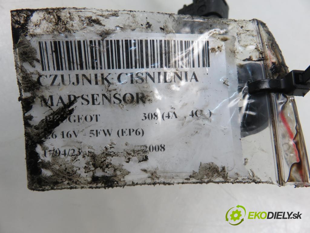 PEUGEOT 308 (4A_, 4C_) HB 2008 88,00 1.6 VTi 120 - 5FW (EP6) 1598,00 snímač TLAK: MAP senzor 0261230136