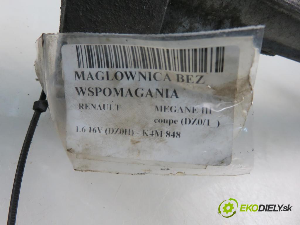RENAULT MEGANE III coupe (DZ0/1_) COUPE 2009 81,00 1.6 16V (DZ0U, DZ1B, DZ1H) 110 - K4M 858 1598,00 Riadenie bez servočerpadlo A0013511