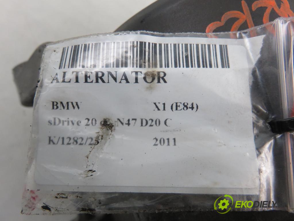 BMW X1 (E84) CROSSOVER 2011 130,00 sDrive 20 d 177 - N47 D20 C 1995,00 Alternátor S7802261 ; FG18S019 (Alternátory)