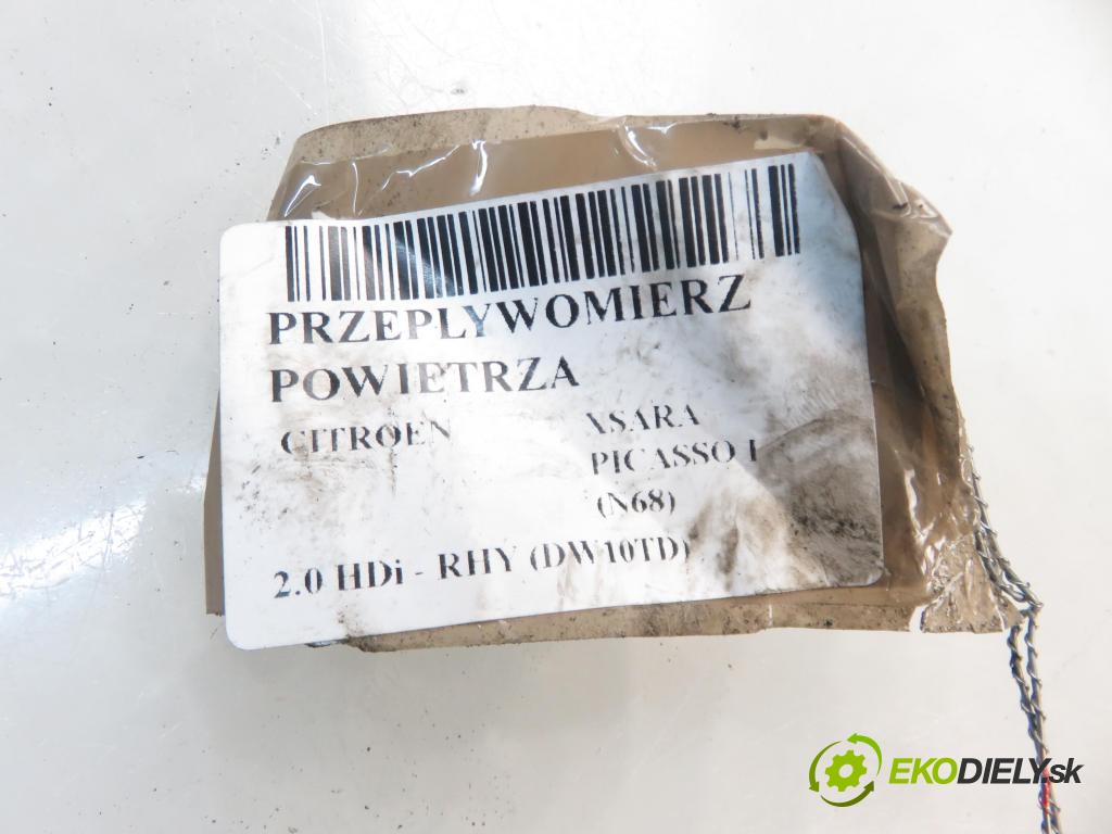 CITROEN XSARA PICASSO (N68) VAN 2000 66,00 2.0 HDi 8V 90 - RHY 1997,00 váha vzduchu vzduchu 5WK9623 ; 9628336380