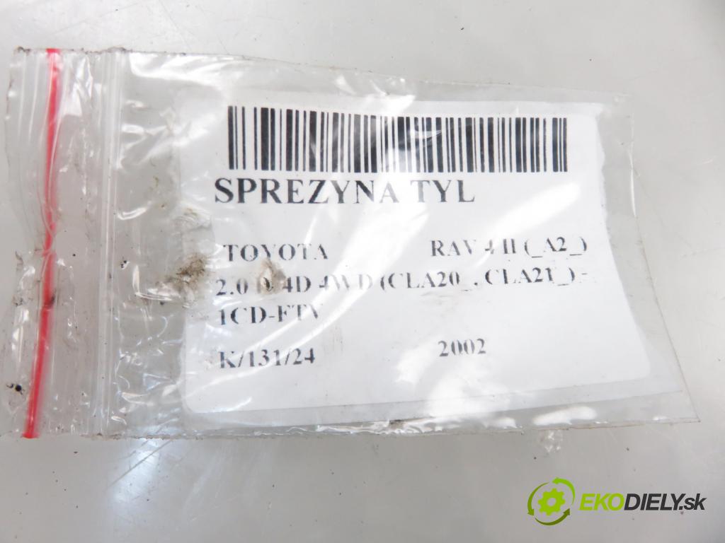 TOYOTA RAV 4 II (_A2_) SUV 2002 85,00 2.0 D-4D 4WD 116 - 1CD-FTV 1995,00 Pružina zadné RD6508