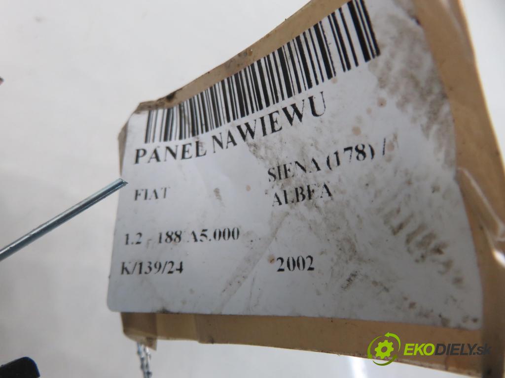 FIAT SIENA (178_) / ALBEA SEDAN 2002 59,00 1.2 - 188 A5.000 1242,00 Panel kúrenia