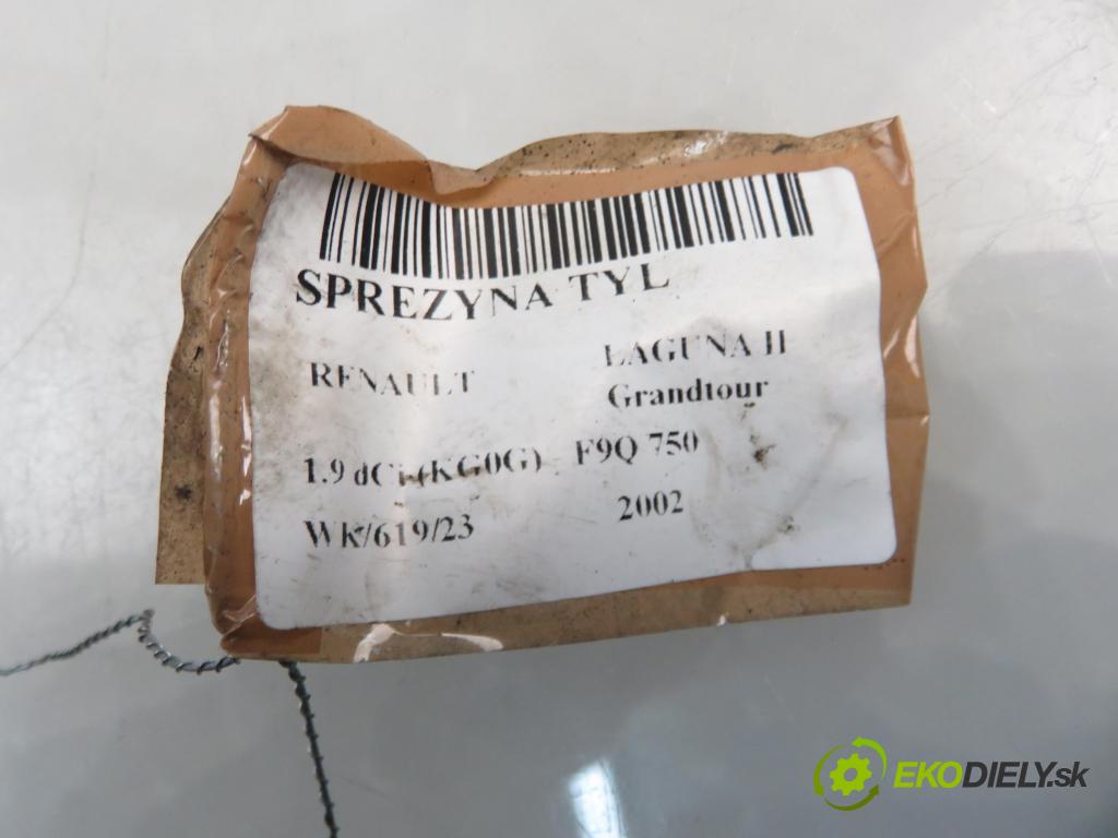 RENAULT LAGUNA II Grandtour (KG0/1_) KOMBI 2002 88,00 1.9 dCi 120 - F9Q 750 1870,00 Pružina zadné