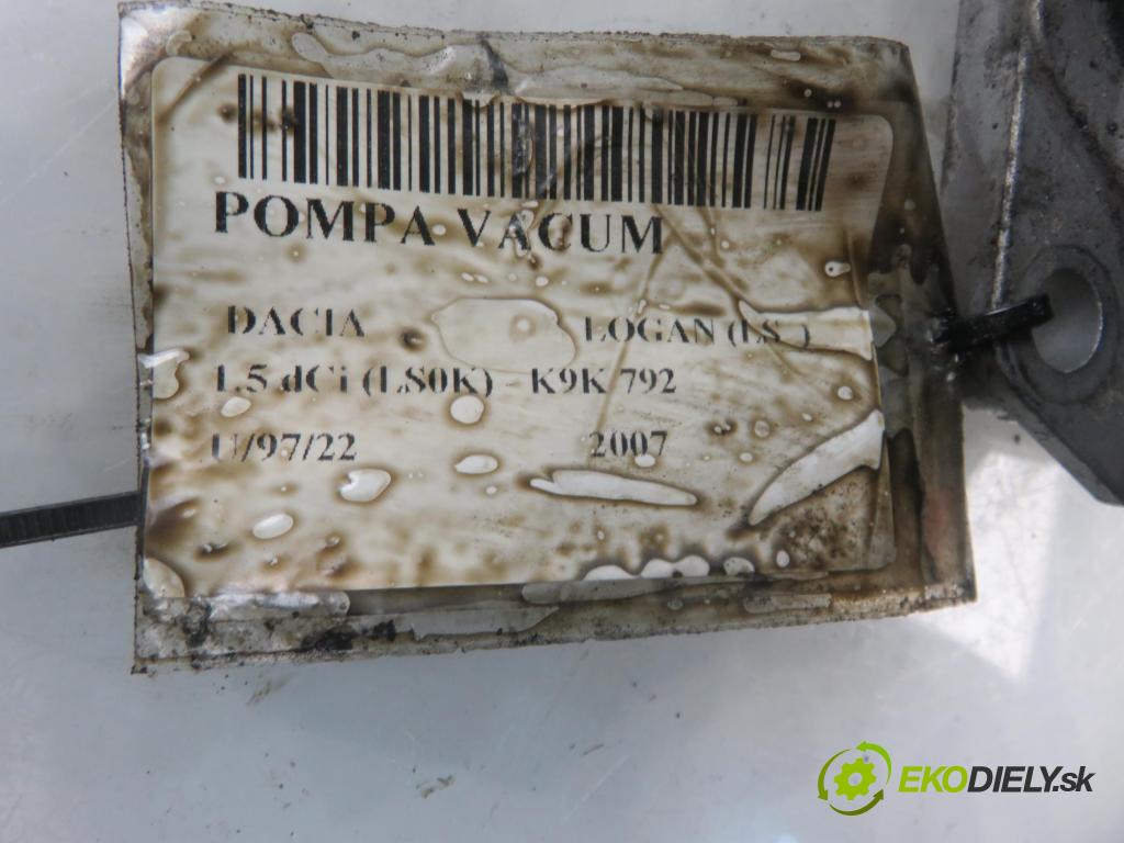 DACIA LOGAN (LS_) SEDAN 2007 50,00 1.5 dCi (LS0K) - K9K 792 1461,00 pumpa vakuová 8200577807