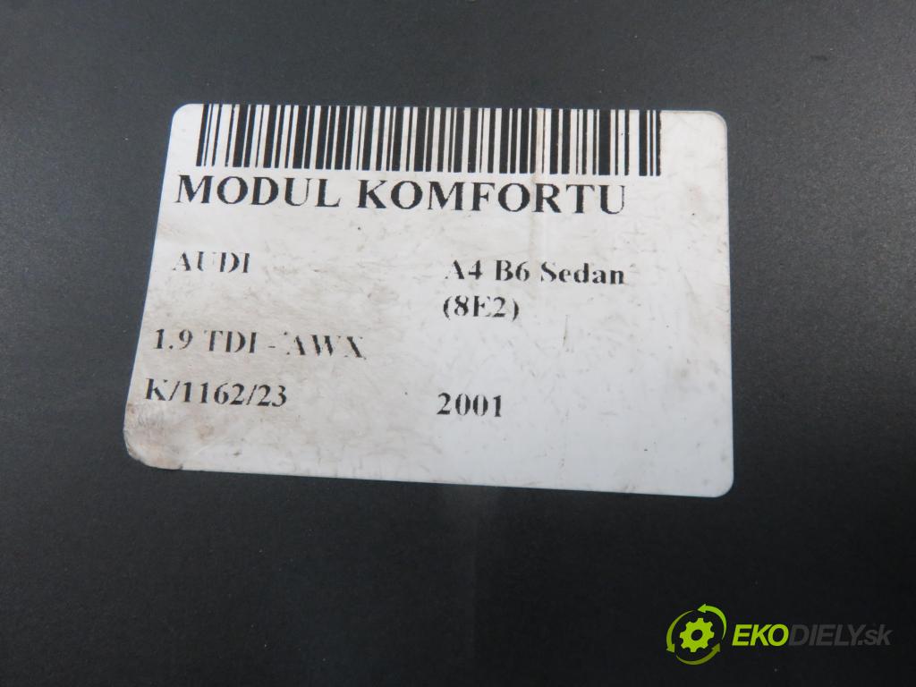 AUDI A4 (8E2, B6) SEDAN 2001 96,00 1.9 TDI PD 130 - AWX 1896,00 MODUL komfortu 8E0959433K