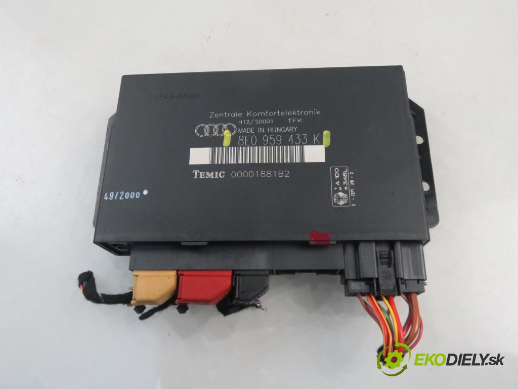 AUDI A4 (8E2, B6) SEDAN 2001 96,00 1.9 TDI PD 130 - AWX 1896,00 MODUL komfortu 8E0959433K