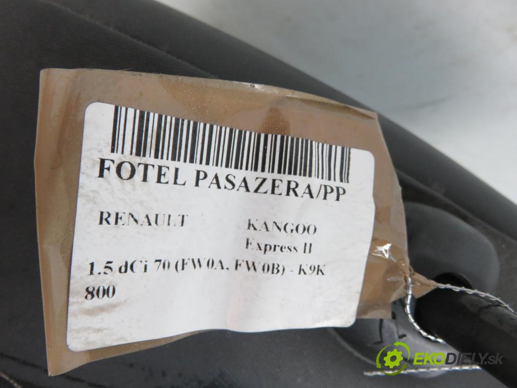 RENAULT KANGOO Express II (FW0/1_) FURGON 2010 50,00 1.5 dCi 70 - K9K 800 1461,00 Sedadlo CESTUJÚCI/PP