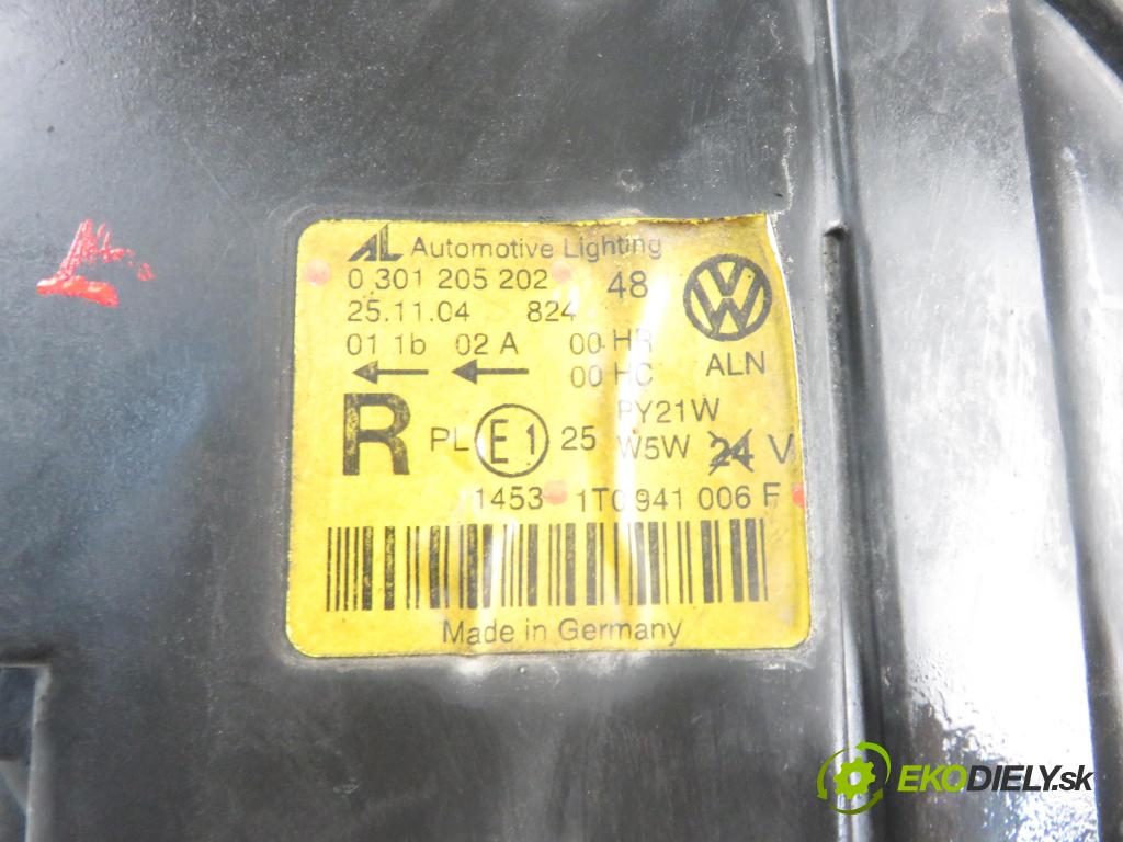 VW TOURAN (1T1, 1T2) MINIVAN 2004 77,00 1.9 TDI - BKC 1896,00 Svetlo PP 0301205202 ; 1T0941006F