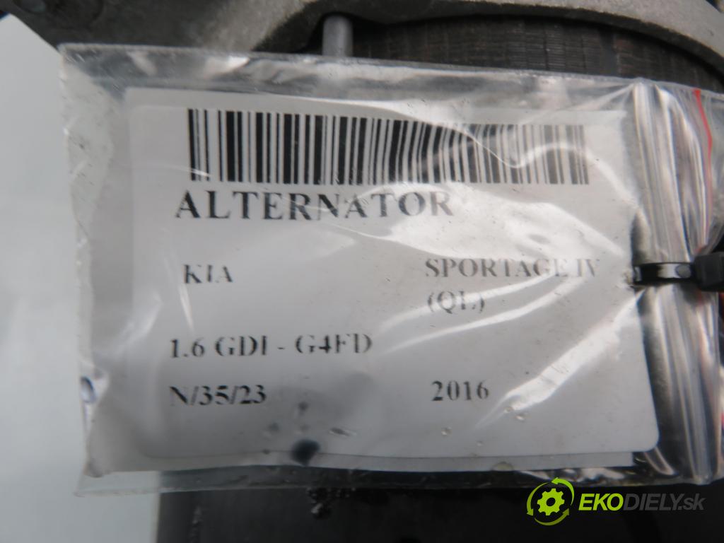 KIA SPORTAGE (QL) SUV 2016 97,00 1.6 GDI 132 - G4FD 1591,00 Alternátor 373002B960 ; 2622503 (Alternátory)