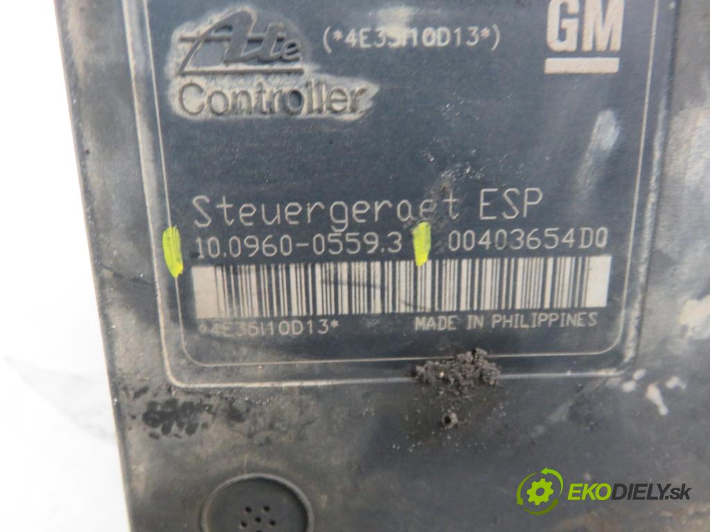 OPEL ZAFIRA B (A05) MINIVAN 2005 110,00 1.9 CDTI 150 - Z 19 DTH 1910,00 Pumpa ABS 13234911AS ; 10020602484 ; 10096005593 (Pumpy ABS)