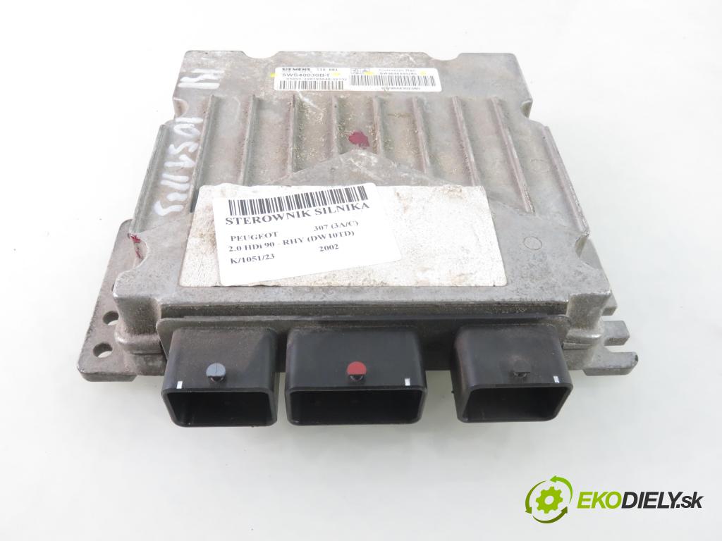 PEUGEOT 307 (3A/C) HB 2002 66,00 2.0 HDi 90 - RHY (DW10TD) 1997,00 Riadiaca jednotka Motor 5WS40030BT ; SW9646449280