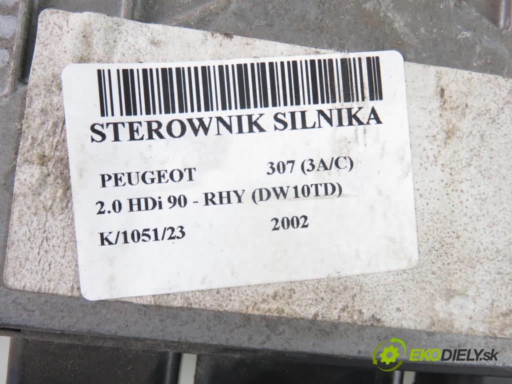 PEUGEOT 307 (3A/C) HB 2002 66,00 2.0 HDi 90 - RHY (DW10TD) 1997,00 Riadiaca jednotka Motor 5WS40030BT ; SW9646449280