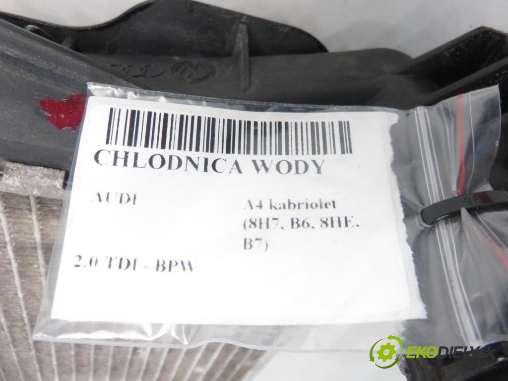 AUDI A4 kabriolet (8H7, B6, 8HE, B7) CABRIO 2009 103,00 2.0 TDI - BPW 1968,00 chladič vody 8E0121251A